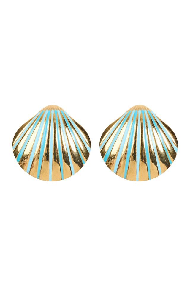 Brasilia Blue Earring - Shell
