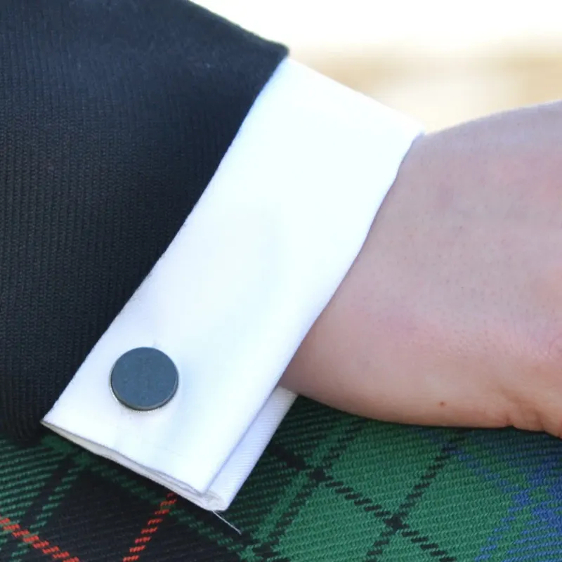 Slate Cufflinks - Natural Stone