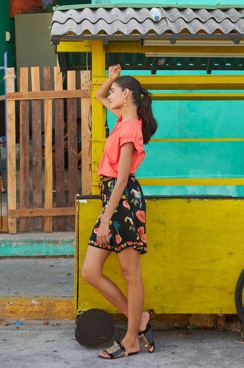 Brasilia Top - Coral