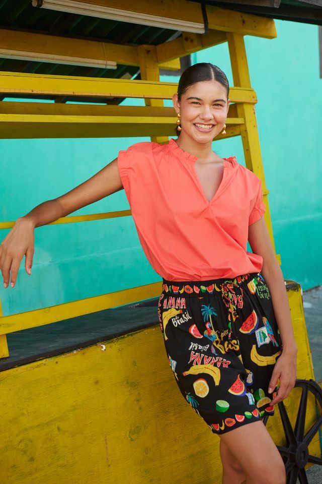 Brasilia Top - Coral