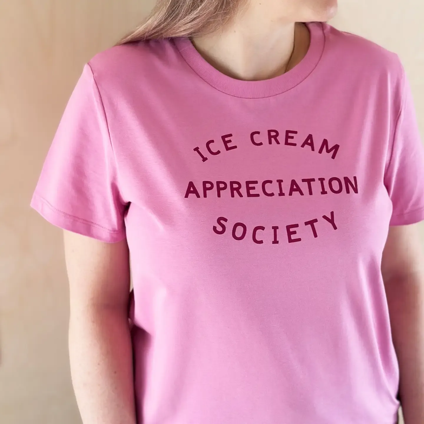 Ice Cream Appreciation Society Women's TShirt - Bright Pink