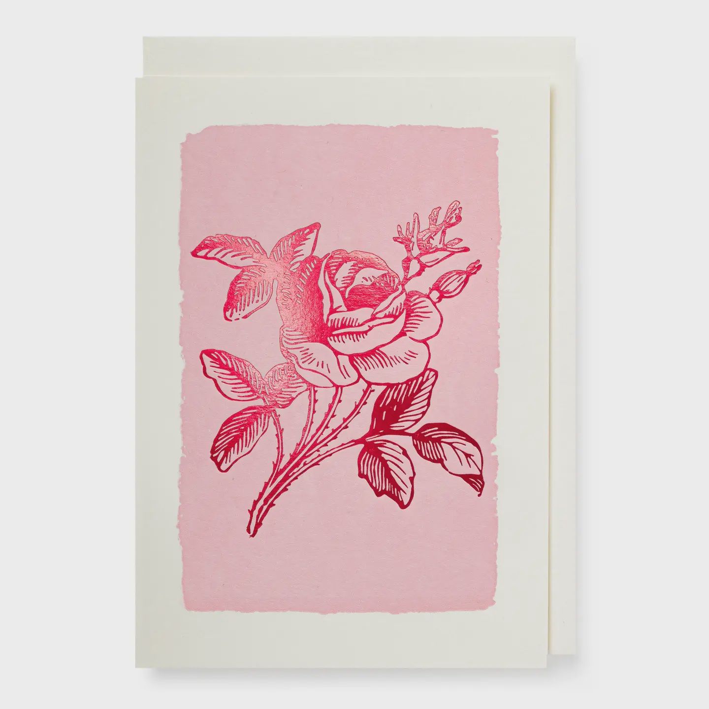 Small Greeting Card - Pink Rose