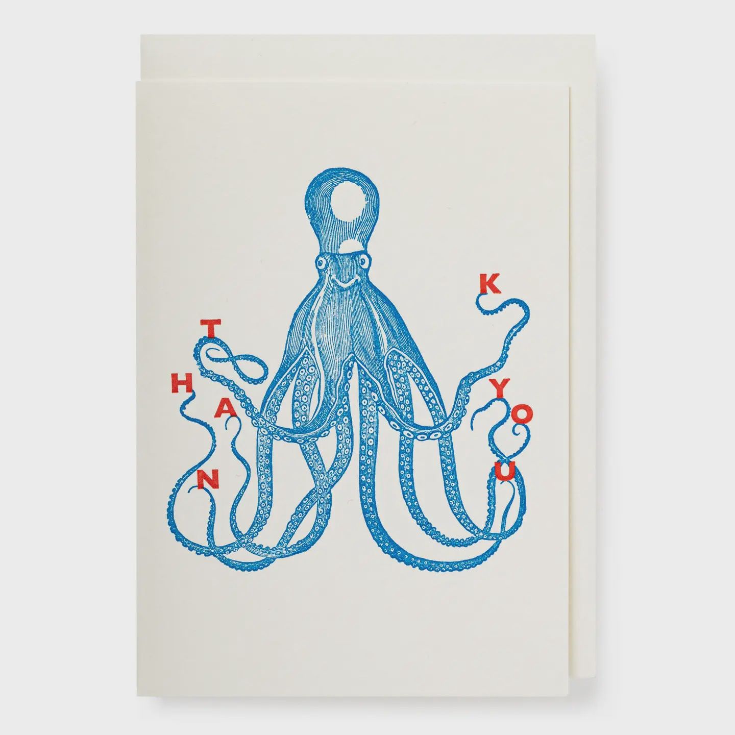 Small Greeting Card - Octopus Thank You