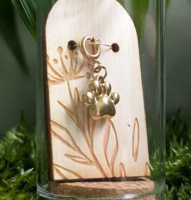 Paw - 18k Gold Pvd Stainless Steel Charm