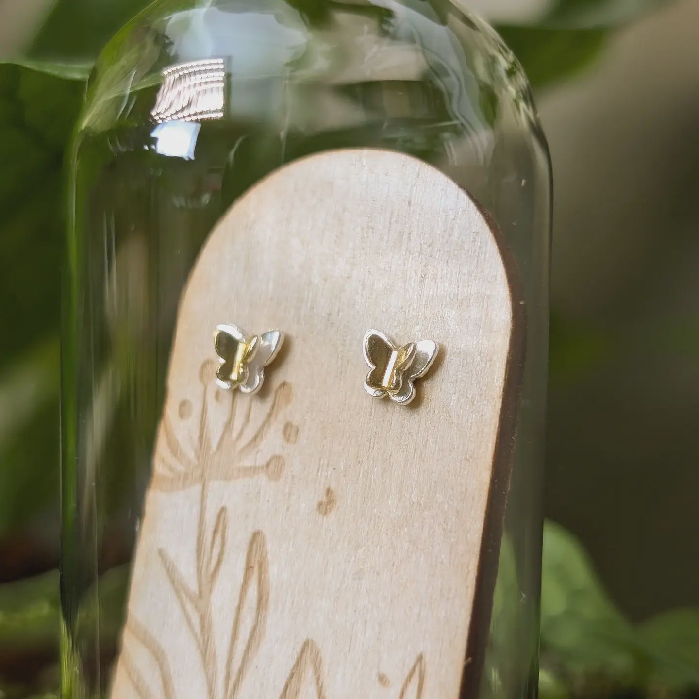 Mini Butterfly Sterling Silver Studs