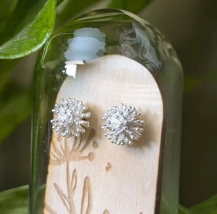 Dandelion Sterling Silver Studs
