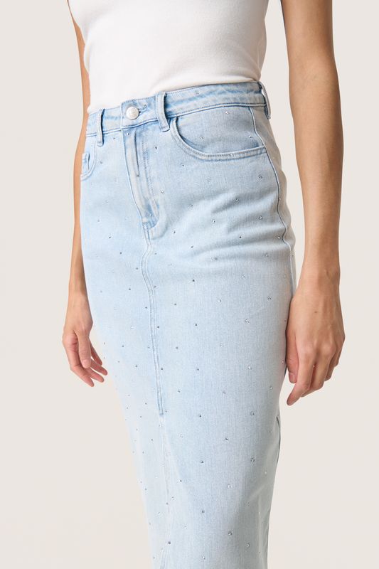 Romy Denim Skirt - Light Blue Denim