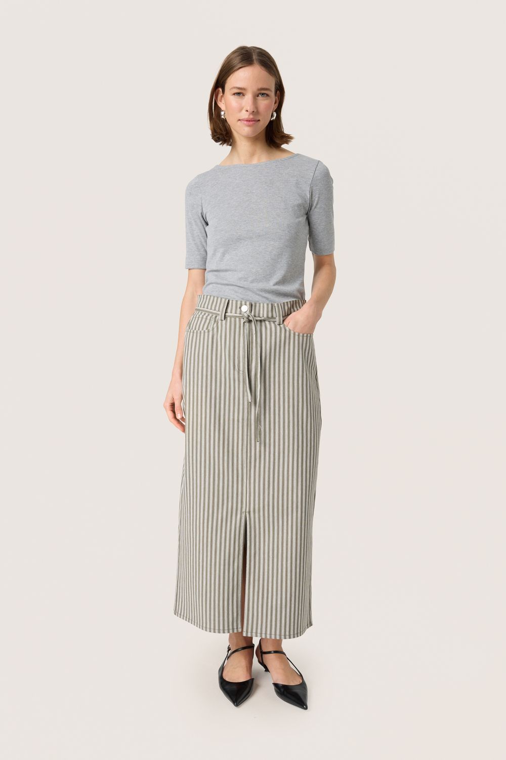 Libby Maisa Skirt - Grape Leaf Denim Skirt