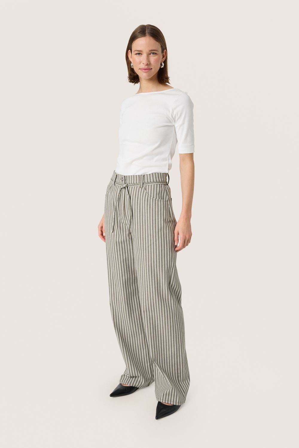 Libby Maisa Jeans - Grape Leaf Denim Stripe