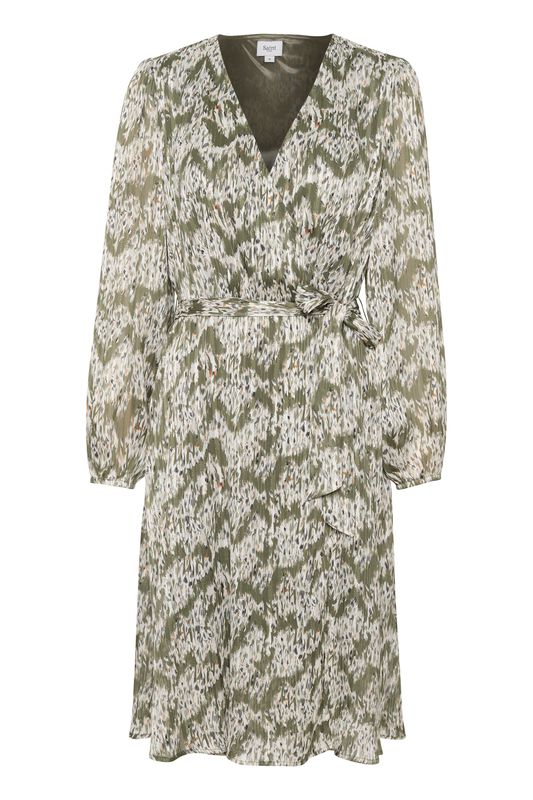 Pearl Dress - Musk Geometric