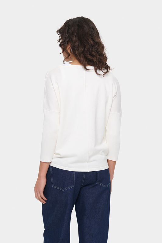 Mila R-Neck Pullover - Ice