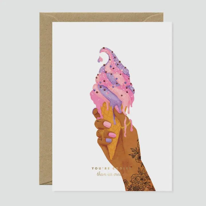 Greeting Card - Cooler than Ice-cream