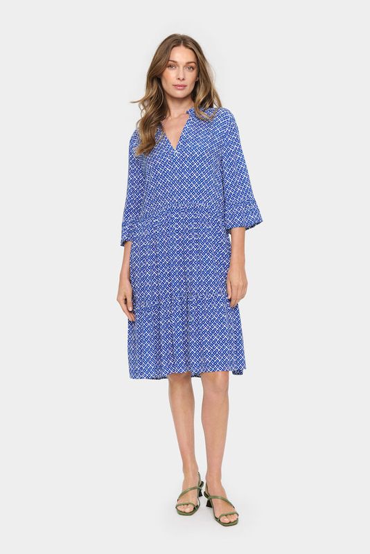 Eda Dress - Surf Blue Tile