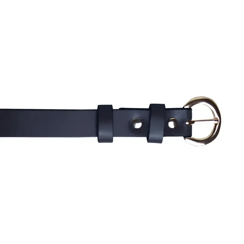 Leather Fashion Belt - Navy