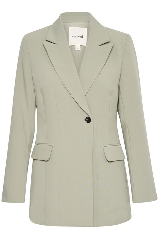 Corinne Fitted Blazer - Shadow  Grey