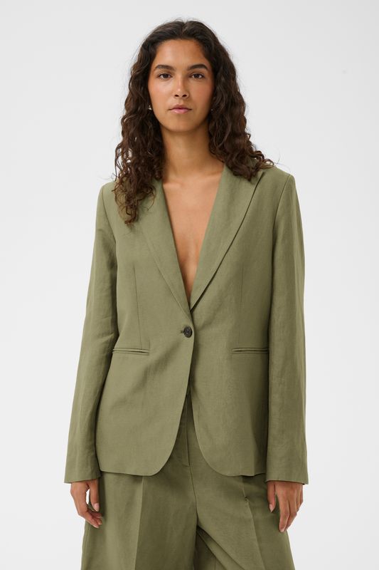 Ragna Basic Blazer - Dusky Green