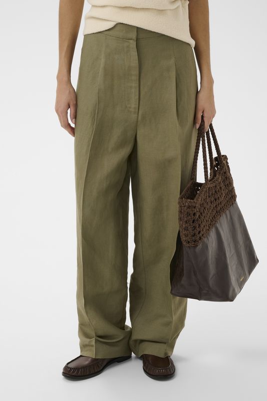 Ragna Nanine Barrel Pants - Dusky Green