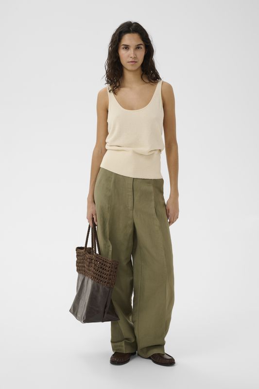 Ragna Nanine Barrel Pants - Dusky Green