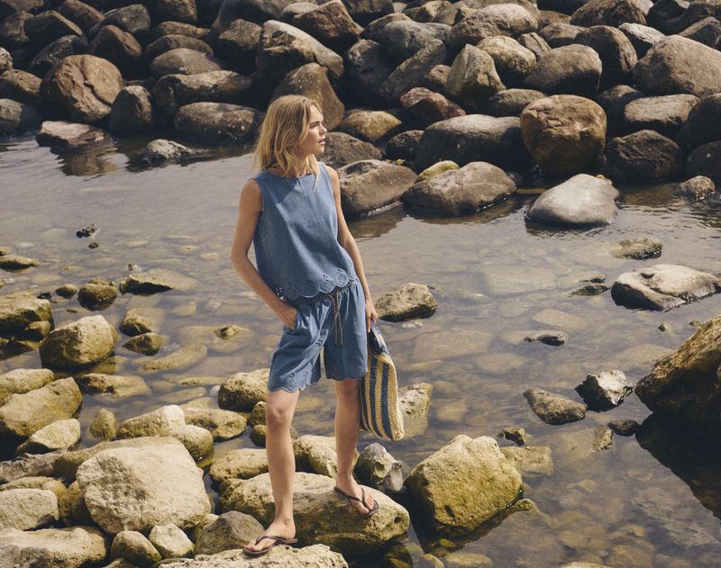 Rozlynn Shorts - Medium Blue Denim