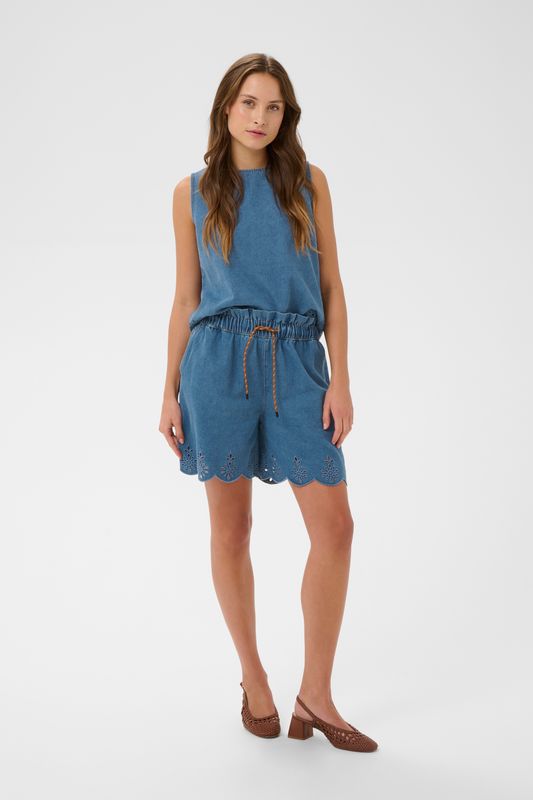 Rozlynn Shorts - Medium Blue Denim