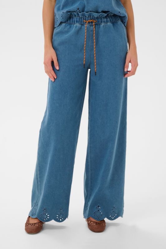 Rozlynn Pants - Medium Blue Denim