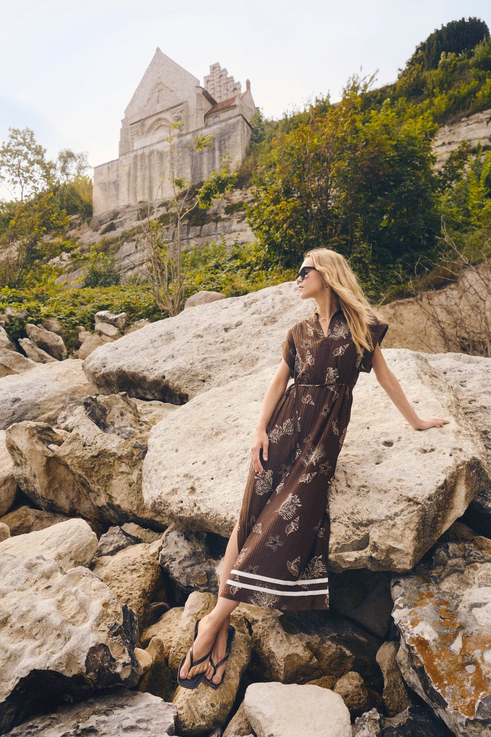 Rosashell Dress - Fudge Sea Shell / Brown