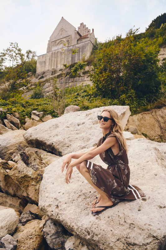 Rosashell Dress - Fudge Sea Shell / Brown