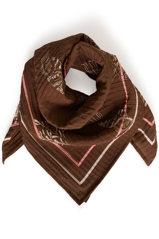 Rosashell Scarf - Fudge Sea Shell / Brown