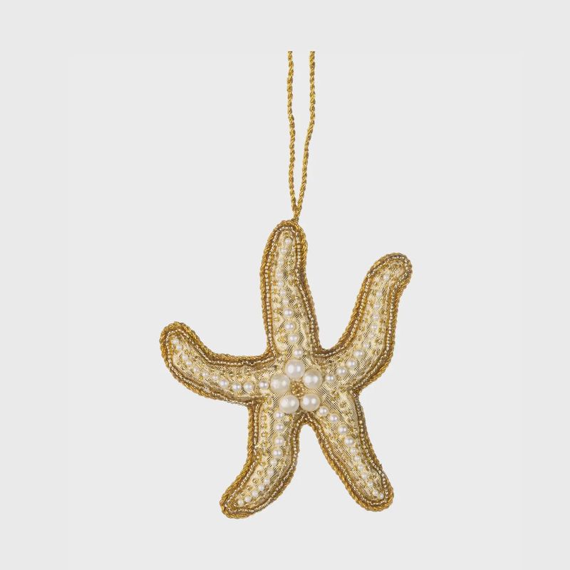 Beaded Starfish - Gold