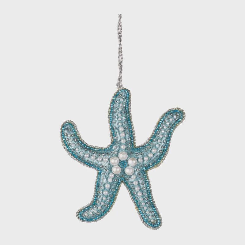 Beaded Starfish - Blue