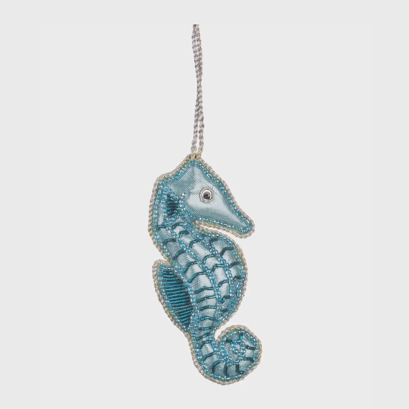 Beaded Seahorse - Blue