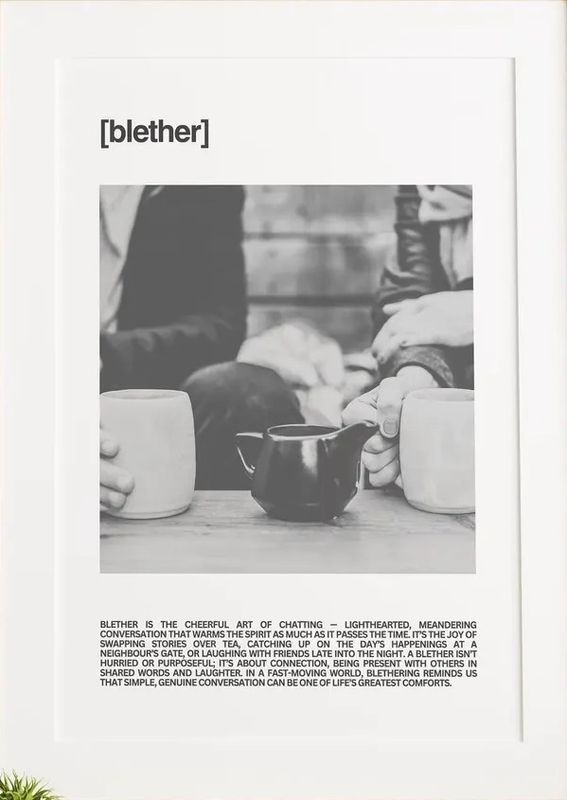 Blether Definition Art A4 - Unframed