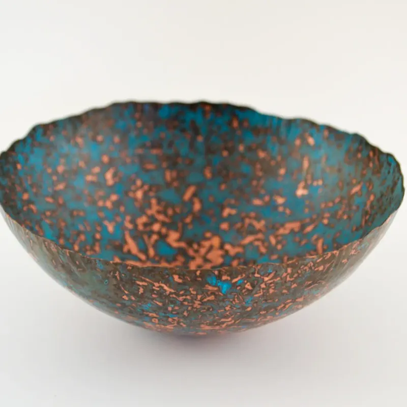 Copper Sawdust Patina Bowl - 16cm