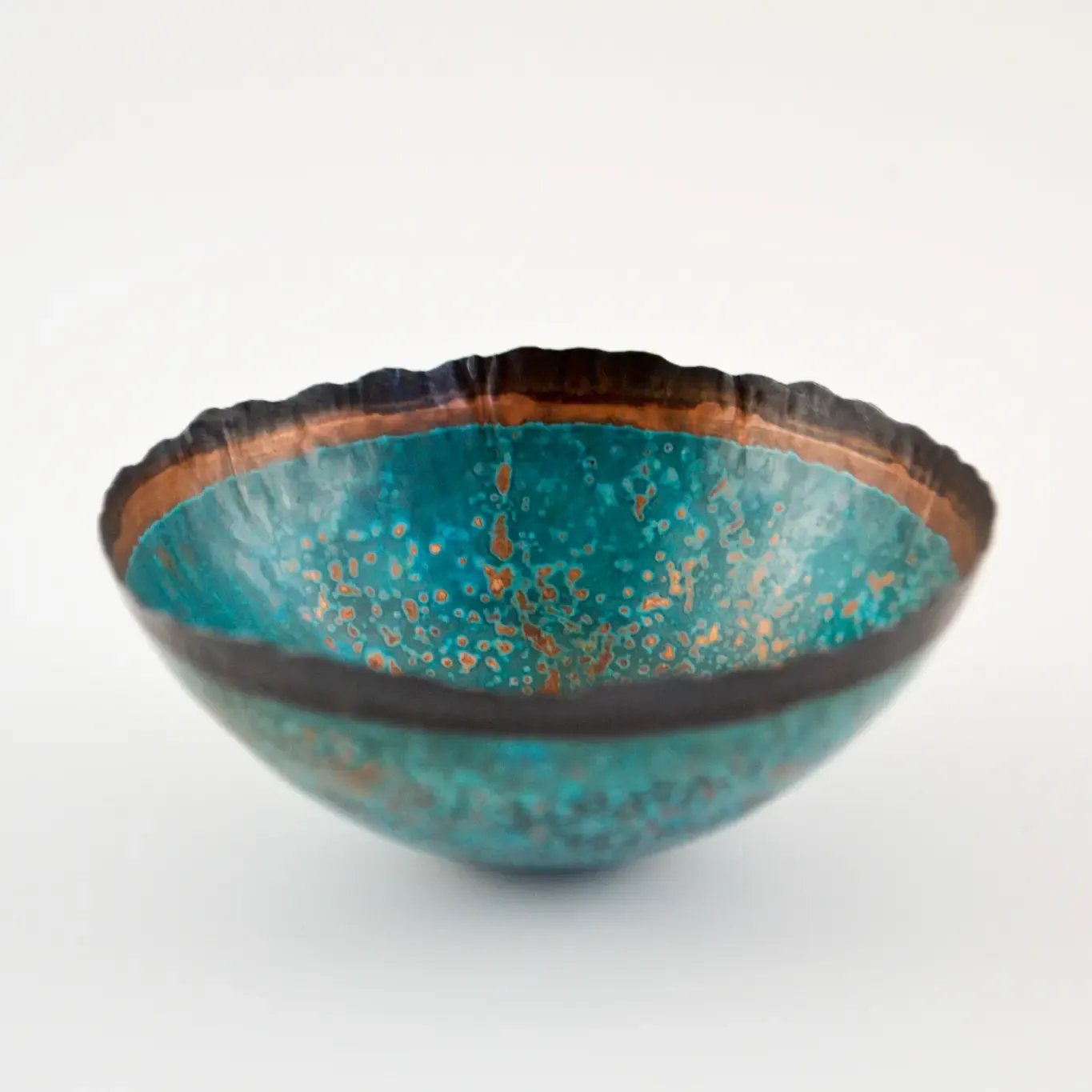 Black Edition Patinated Copper Bowl - 14cm