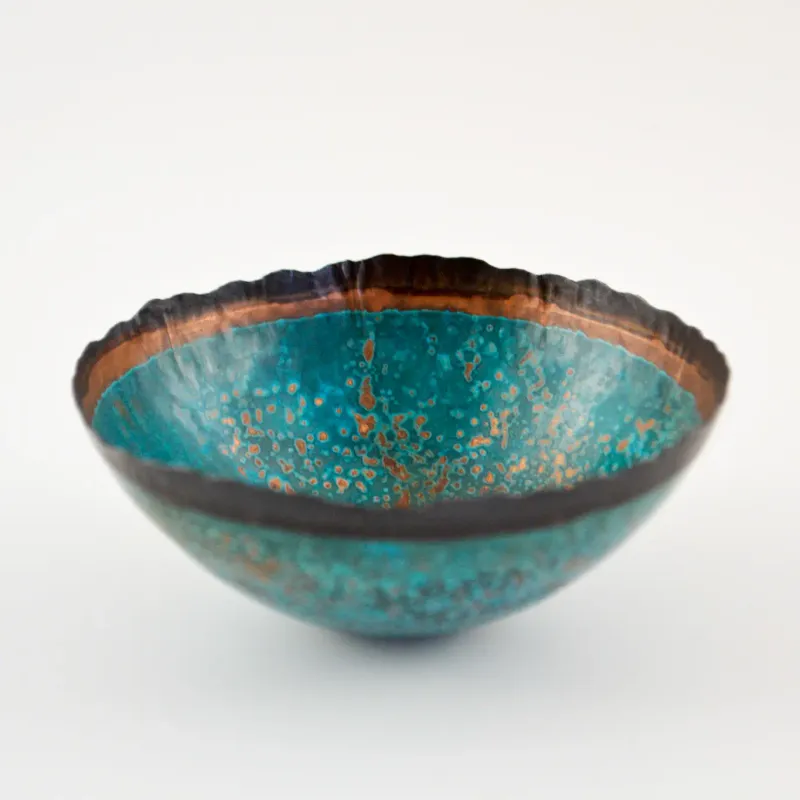 Black Edition Patinated Copper Bowl - 14cm