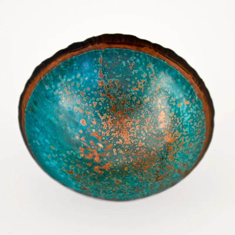 Black Edition Patinated Copper Bowl - 14cm