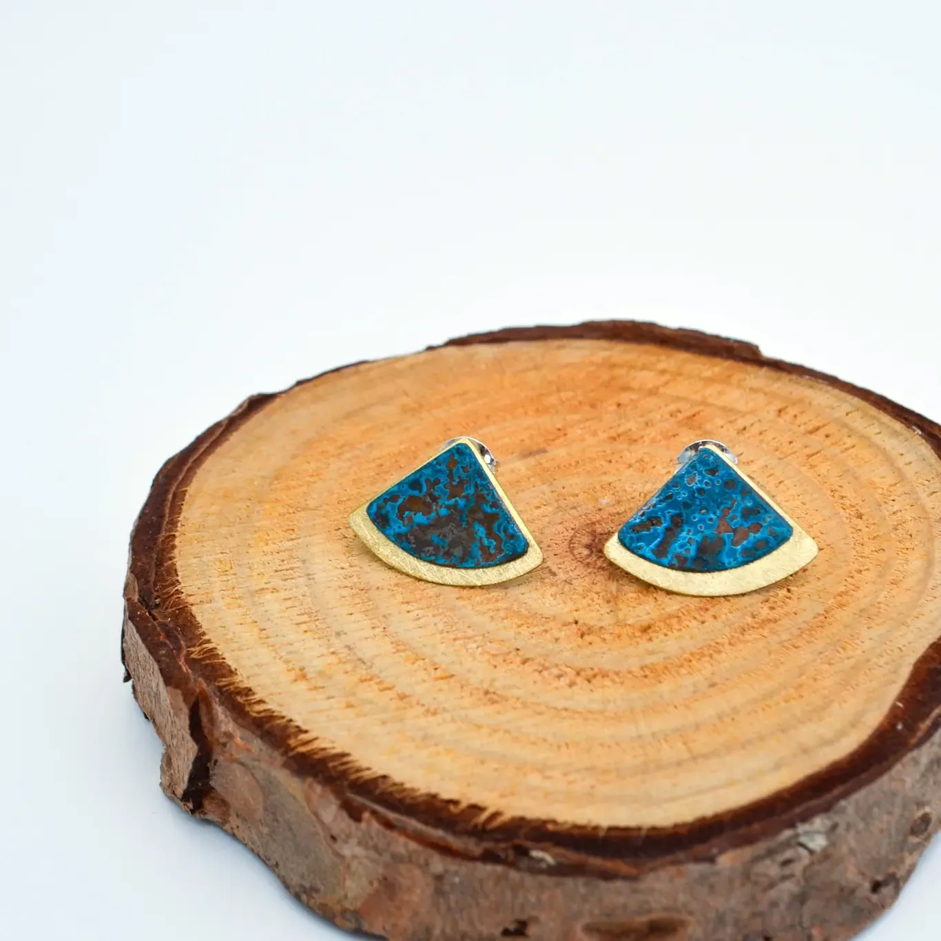Art Deco Stud Earrings - Small