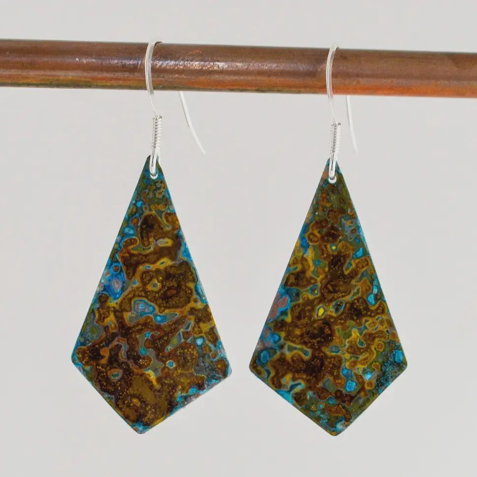 Geo/Art Deco Drop Earrings