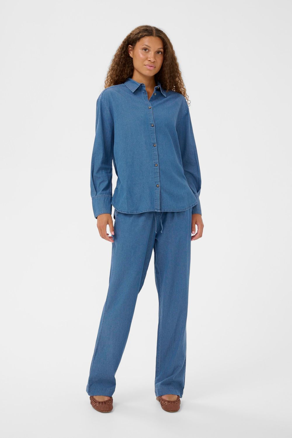 Ojetta Pants - Medium Blue Denim