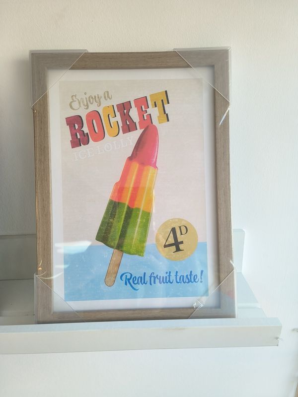 Rocket Ice Lolly Artwork - Framed