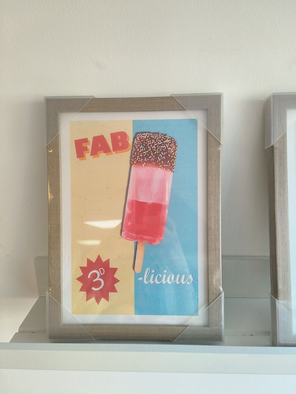 Fab Ice Lolly Artwork - Framed