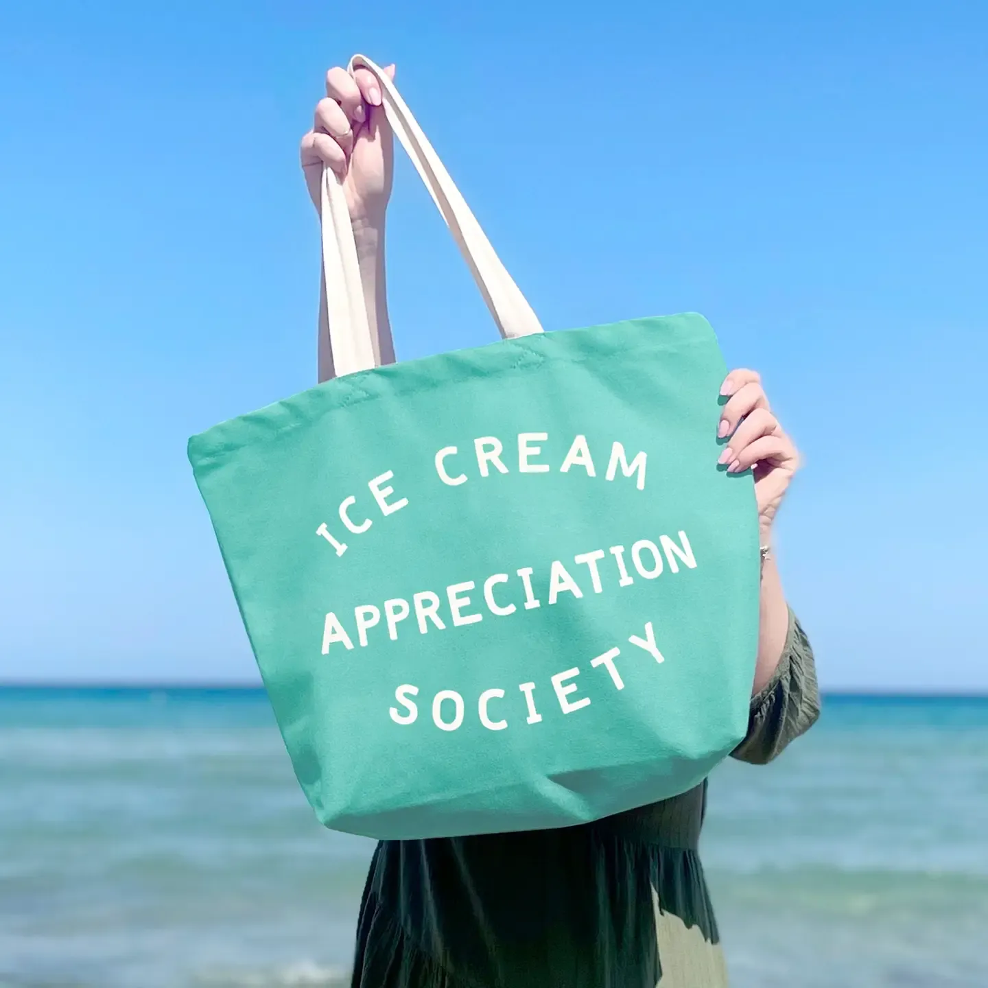 Canvas Tote Bag - Ice Cream Appreciation Society -