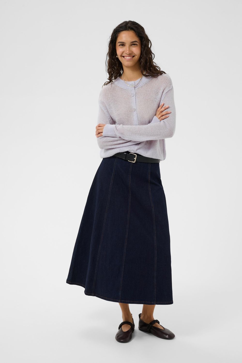Sabbara Cardigan - Misty Lilac Melange
