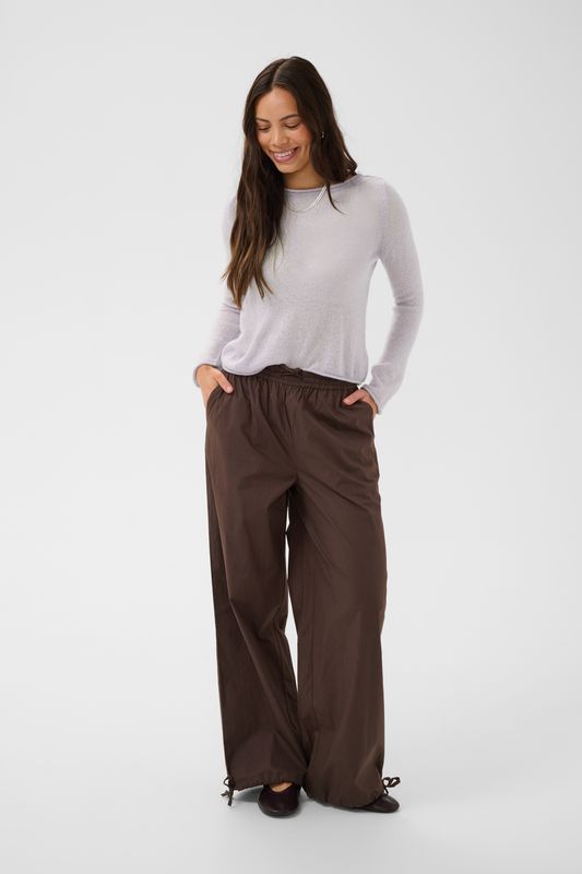 Sabbara Boatneck Pullover - Misty Lilac Melange