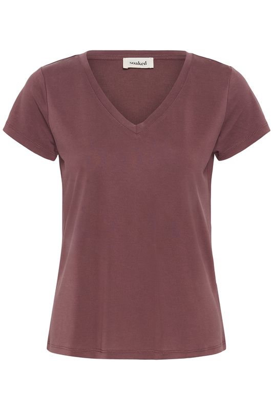 Columbine V-Neck SS T-Shirt - Huckleberry