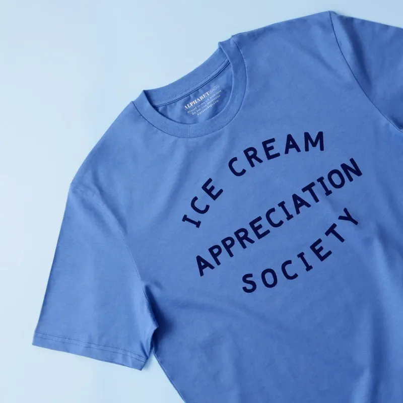 Ice Cream Appreciation Society Unisex TShirt - Blue