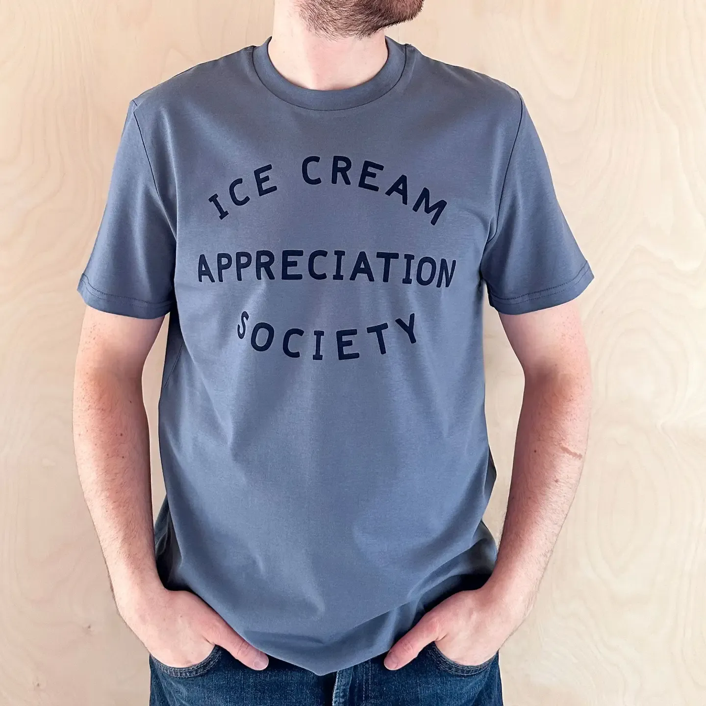 Ice Crem Appreciation Society Unisex TShirt - Slate Blue
