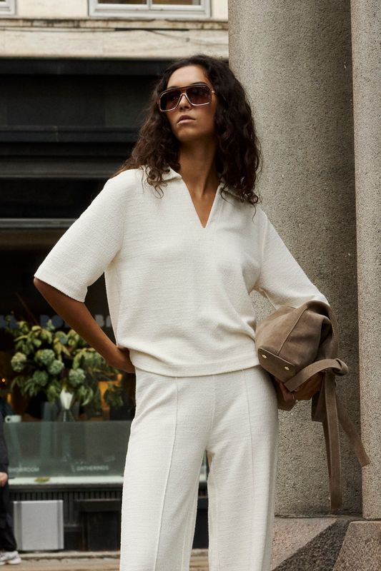 Bai Polo Tee - Whisper White