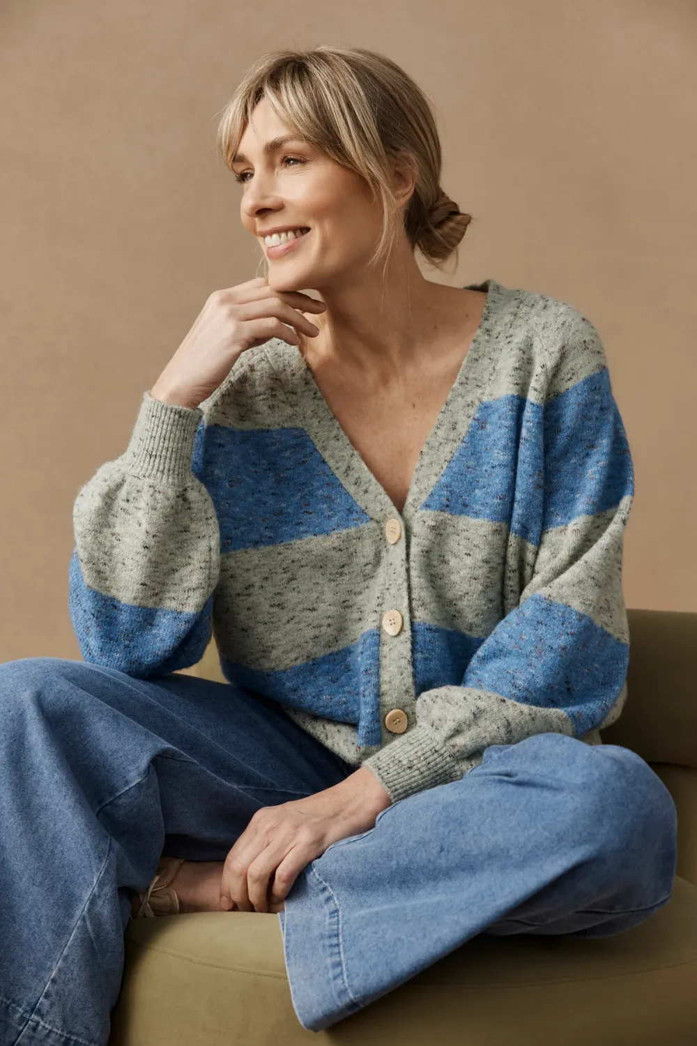 Zarda Cardigan - Sage/Lake