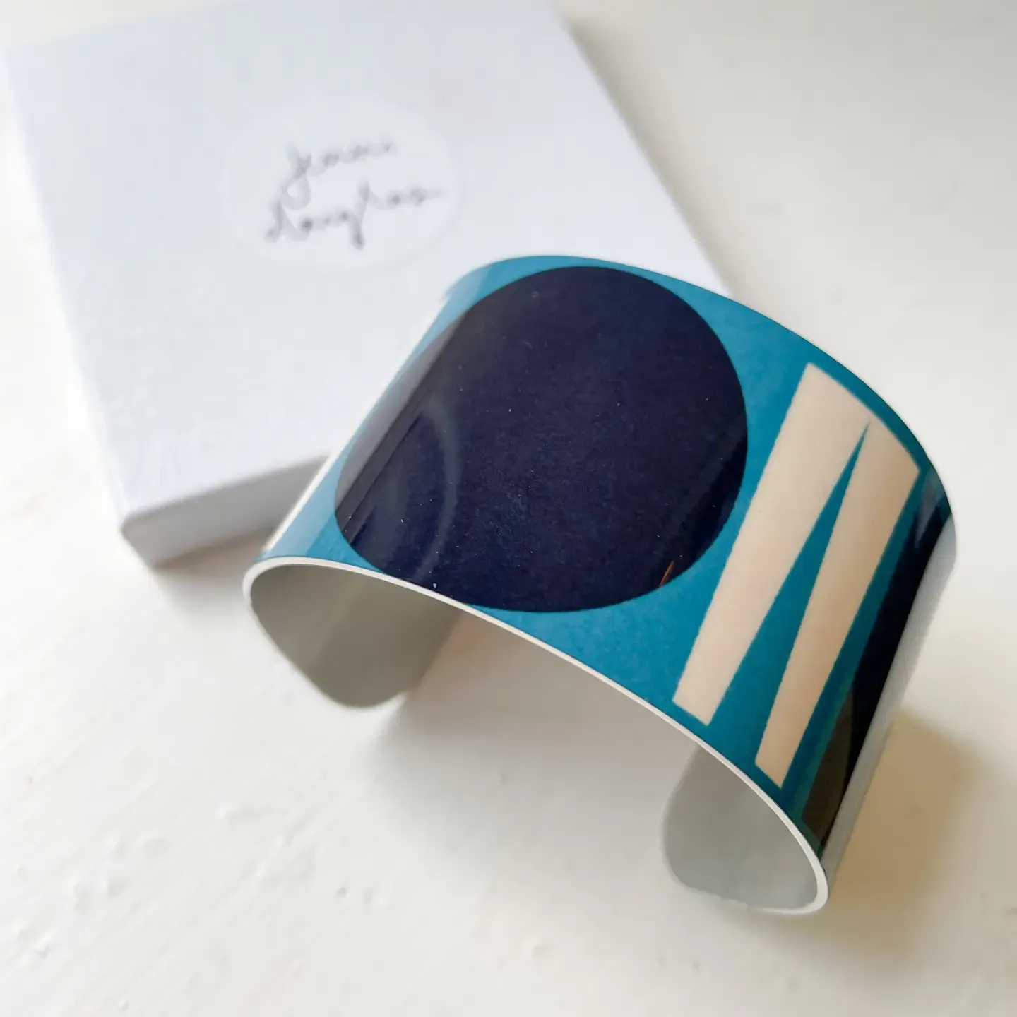 Wide Cuff Bracelet - Shape Teal